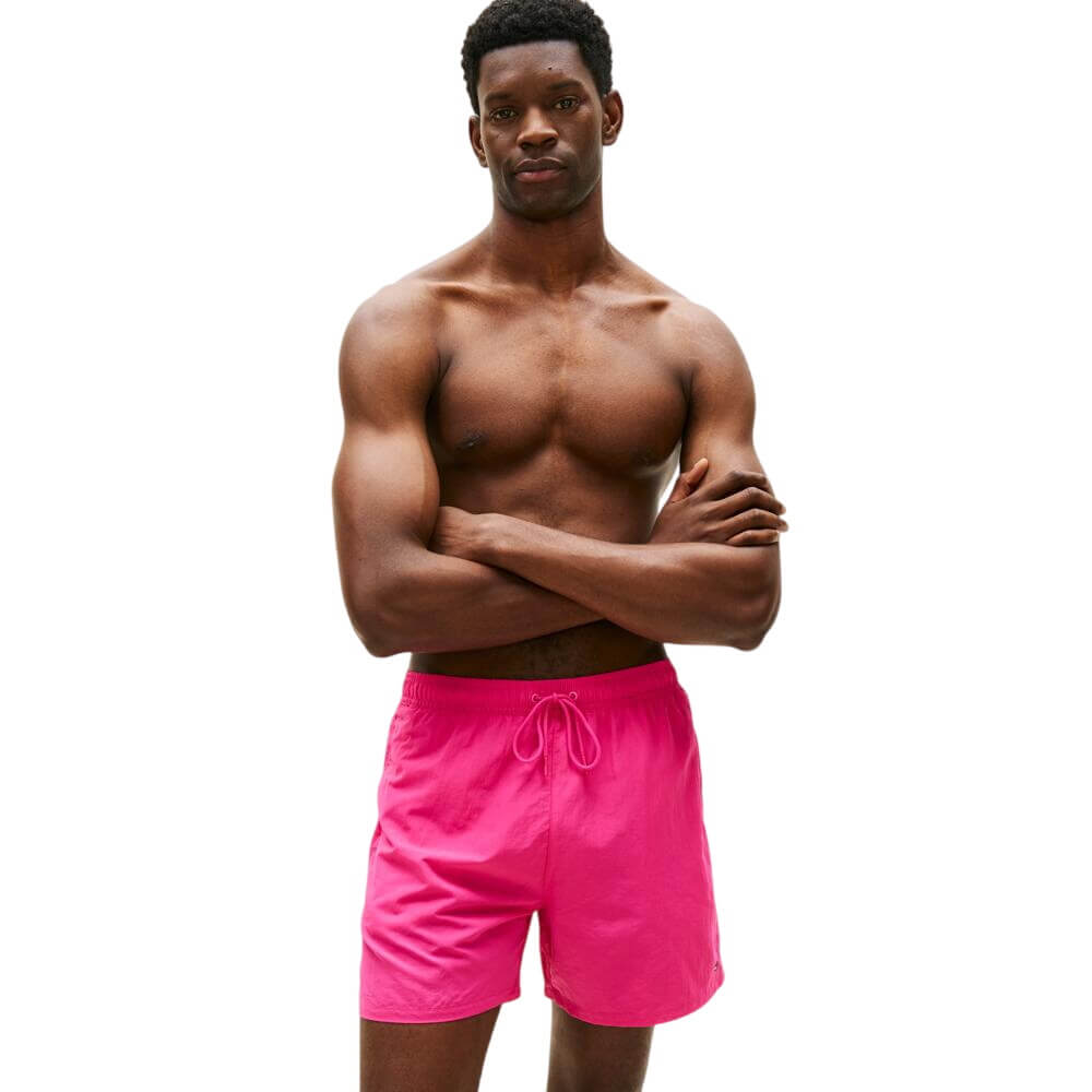 Tommy Hilfiger Flag Embroidery Mid Length Swim Shorts